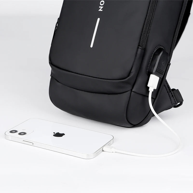 Bolsa Slim Bag - Mochila Anti-Furto com Senha USB